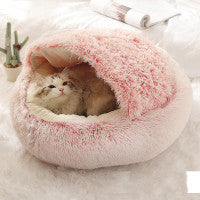 2-in-1 Plush Pet Bed  | Ultra-Soft, Warm & Cozy for Dogs & Cats! ❄️ Perfect Winter Comfort! ✨